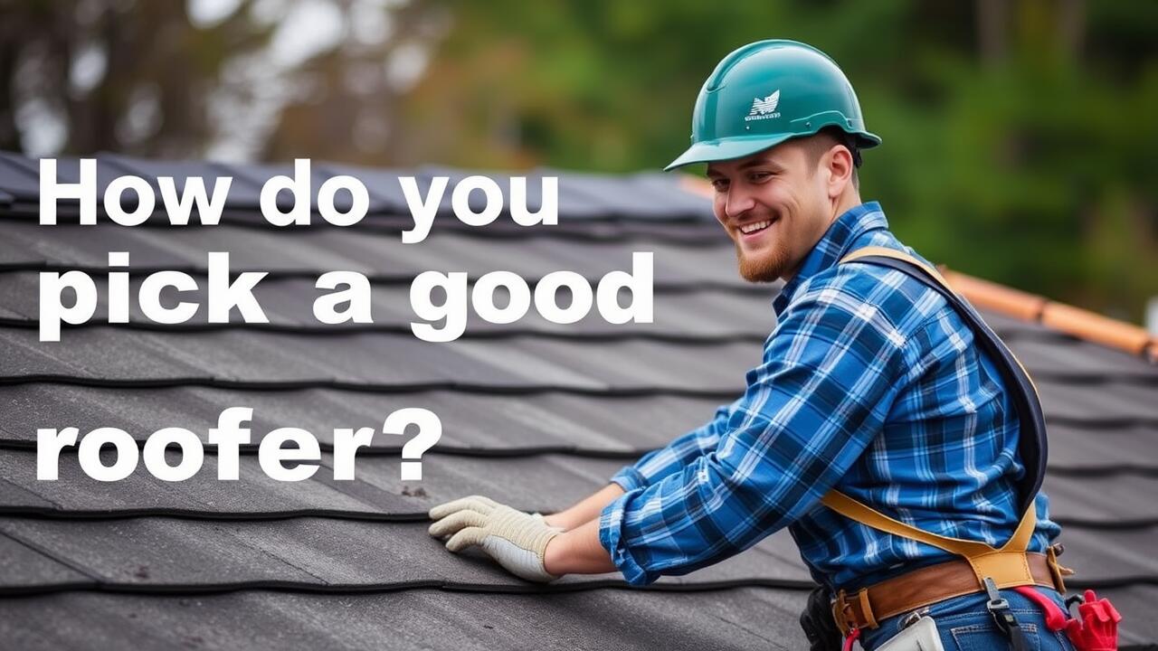 How do you pick a good roofer?
